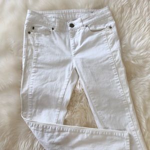 Alexander McQueen white denim pants